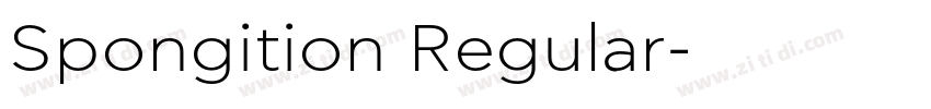 Spongition Regular字体转换 Spongition Regular字体转换